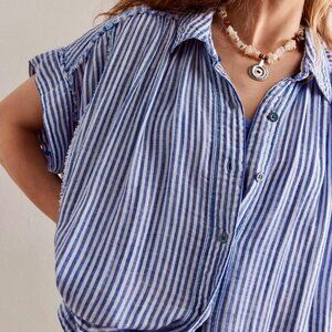 We The Free Sun Beams Indigo Shirt